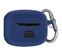 Taoricen Housse de Protection en Silicone pour JBL Tune Buds 2 Casque, Anti-poussière Étui Souple avec Mousqueton (Bleu)