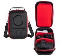 Taoricen Housse de Protection pour Canon EOS Rebel T7/R50/R6 Mark II/R100/R50 V/T6/R8/R10 Caméras, Portatif Étui Rigide avec Bandoulière (Noir + Rouge)