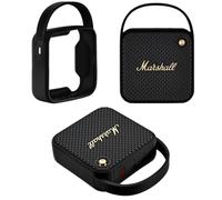 Taoricen Housse en Silicone pour Marshall WILLEN Haut-Parleur, Étui de Protection avec Poignée, Coque en Silicone Housse de Transport (Noir)
