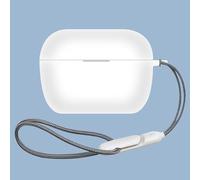Taoricen Housse en Silicone pour Sennheiser ACCENTUM Clip, Couverture intégrale Anti-poussière Étui de Protection avec Crochet + Lanière (Blanc)