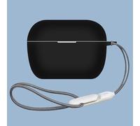 Taoricen Housse en Silicone pour Sennheiser ACCENTUM Clip, Couverture intégrale Anti-poussière Étui de Protection avec Crochet + Lanière (Noir)