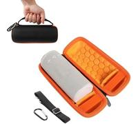 Taoricen Portatif Housse de Protection pour JBL Grip Haut-Parleur, Extérieur Sacs à Main avec Bandoulière et Crochet (Orange)
