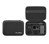 Taoricen Portatif Housse de Rangement pour DJI Action 6, Coque Rigide Étui en PU avec Bandoulière + Capuchon d'objectif, Caméra d'action Protectrice Accessoires