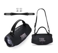 Taoricen Sangle en Silicone pour JBL Xtreme 5/4/3/2, Universelle Extérieure Portable Poignée Accessoire, Comprend des vis en Aluminium (Noir)