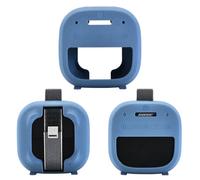 Taoricen Silicone Housse de Protection pour Bose SoundLink Micro 2 Haut-Parleur avec Mousqueton Métallique (Bleu)