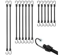 TaoTazon Tendeurs Elastique avec Crochets,Tendeur Elastique pour bâches Différentes Tailles, 14 pièces Sandow Elastique pour tarps vélos Motos Chargement de Voiture etc.