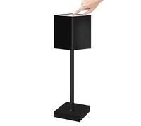 Taoxee LED Dimmable foncé Lampe de Table à batterie,Rechargeable Lampes de Bureau avec Station de Chargement USB,IP54 Étanche, Lampe de Bureau Intérieure et Extérieure,Restaurant Jardin