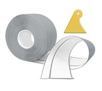 TAOYIO Plinthe Souple Autoadhésive,18M PVC Plinthe Adhesive50x20mm, Plinthe Cuisine Corniere PVC Autocollante pour Cuisine et salle de bain 5x2 gris
