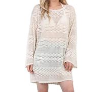 Taoyoule Maillot de Bain Cover Up for Women Maillot de Bain Crochet Summer Swimwear Knit Pullover Multi Colors Beach Dress