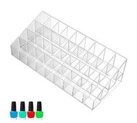 TaoYu 9/24/36/40 Grilles Organisateur De Rouge À Lèvres Clair, Boîte De Rangement De Bureau, Maquillage Organisateur De Rouge À Lèvres en Acrylique Transparent, Support De Rouge À Lèvres