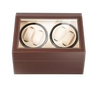 Taozhiyy Remontoir automatique avec 4 places et 6 compartiments supplémentaires 30 x 24 x 12,5 cm Moteur super silencieux 2 programmes de rotation Boîte de rangement pour montres automatiques bijoux