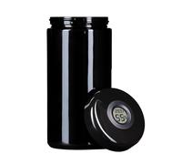 TAOZHUGONG Bocal en verre UV, hermétique, anti-odeurs, pour cuisine, avec stockage numérique de l'humidité, pour café, thé, épices, produits séchés (500 ml)