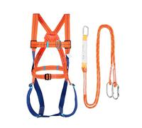 TAOZHUGONG Harnais de récupération complet avec sangle d'amortisseur de chute, kit de protection 5 points, anti-chute avec 2 petits crochets, protection contre les chutes (B-2M)