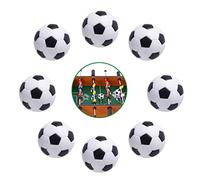 Taozoey Baby-Foot de Table - 8 Pièces 32mm Mini Balles de Rechange pour Kicker, Classique Noir et Blanc - pour Enfants et Adultes