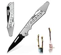 Taozoey Couteau de Greffage Pliant, Couteau Serpette Jardin, Horticultural Knife, Couteau Champignon, Garden Knife, Couteau Pliable Greffe D'élagage, Acier Inoxydable, Outil de Greffage de Jardin (A)