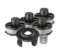 Tap And Go Tête de rechange pour débroussailleuse Compatible avec 195858-1 196146-9 Comprend 4 bobines de ressort de couverture de 0,065 cm 8,2 m de ficelle en nylon pour l'entretien de la pelouse