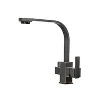 Tap d'eau potable Black Retro 3 voies filtre à eau Papée cuisine Boire des robinets de consommation de lavabo à 360 ° Beauty Comes