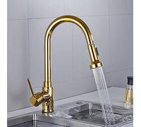 Tap d'évier de cuisine pour barre de bar commercial, robinet de mélangeur d'évier brossé à huile noire, robinet de cuisine extrait, robinet de cuisine à 360 degrés, mélangeur de rotation