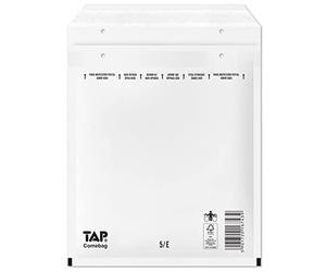 Tap Telion Tap Comebag 15/5 / E Blanc, Enveloppe d'expédition à Bulles, Résistant à l'eau, Papier Non Couché Certifiés FSC, et Papier d'Aluminium, 240 x 275 mm