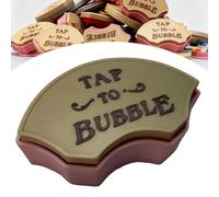 Tap to Bubble - Clicky Fidget Button, Press-Type Fingertip Toy, Satisfying Tactile Click Toy for Stress Relief Tactile Stimulation, Portable Pocket Fidget Gadget for Classroom Home(Pink)