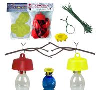 Tap Trap® 10 bouchons-pièges originaux + 1 blossom trap, le véritable appât écologique de MB Pro SRLS (5 jaunes et 5 rouges)