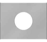 Tapa central para piloto/pulsador, lámpara E10, series berker K.x de hager, acero