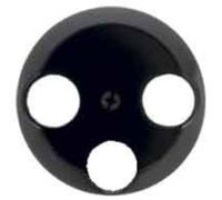 Tapa con. 3 el. 1930/G/P negro brillo