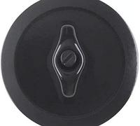 Centre plate toggle, 1930, black glossy