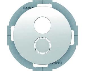 Tapa conector mini con bastidor, R.CLASSIC, blanco polar, brillo