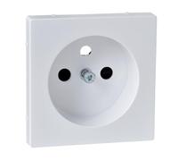 Tapa enchufe 2P+TTF elegance Bl.activo