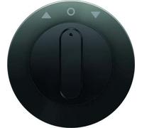 Tapa Para interruptor/pulsador rotativo Para persianas, Series berker R.x de hager, Negro