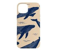 Tapa polynésien à Bosse mère et Veau Baleine Art Marine Coque pour iPhone 15 Plus