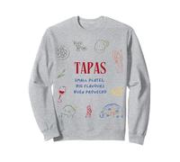 Tapas alimentaire graphique espagnol été Sweatshirt