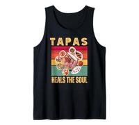 Tapas Heals The Soul Vintage Espagnol Food Lovers Design Débardeur