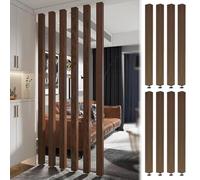 TAPAUVCK Cloisons de séparation réglables en Aluminium - Écrans de confidentialité élégants for la séparation des espaces de la Maison et du Bureau, sans perçage.(8PCS 240cm)