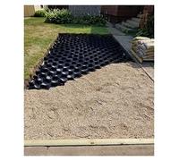 TAPAUVCK Stabilisateur de géogrille for allée - Grille en PEHD Robuste for Le contrôle du Gravier et de l'érosion (hauteurs de 2 et 4 Pouces, de 3 à 164 Pieds)(6x9 m (20x30 ft) 5cm/2" High)