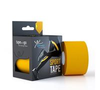 Tape and Go Bande de kinésiologie pour athlètes - 5 m de flexibilité, résistance à l'eau et design élégant pour des performances maximales, sans latex - Jaune