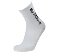 TAPEDESIGN Chaussettes antidérapantes Classic – 1 paire Blanc (37-48) Homme Femme Enfant