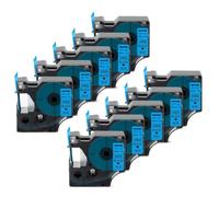 Tapé d'étiquette de 19 mm compatible 10pk D1 45803 Cartridge étiquetage fonctionne avec imprimante LabelManager 420p Labelpoint 350(Black on Blue)
