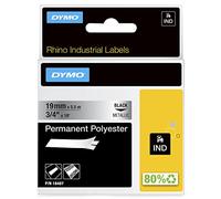 Dymo Originalband 18487 noir auf argent 19mm x 5,5m Polyester permanent
