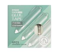 Tape Runner Scrapbooking Supplies - 4 Pieces Scrapbook Tape, DIY Craft Paper Card Photo, Journaling Arts Projects Glue, Double Sided Adhesive Item | Dot-Adhesive Permanent Distributeur for Hobby Use