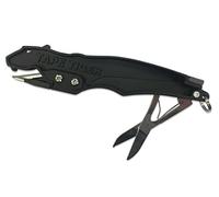 TAPE TIGER Pro Outil de démontage de Ruban de Hockey avec Ciseaux et Pierre de débosselage pour Patins (Couleur au Choix), Noir, Taille Unique