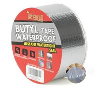 TAPEBEAR Butyle en Étanche Ruban 50mm x 5m, Adhésif Ruban Butyle Correctifs Imperméables de Réparation pour fuite de toit, fissure de surface, écart de rebord de fenêtre, rupture de tuyau