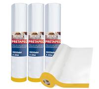 TAPEBEAR Film de Masquage Large 2600mm x 20m x 4 Rouleaux