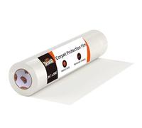 TAPEBEAR Film de protection pour moquette 60cm x 60m - Film adhésif transparent qui protège lors de peinture, déménagement ou travaux. Se retire proprement sans laisser de résidu sur 37m²