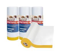 TAPEBEAR Film Protecteur Pré-Tapé 1400mm x 20m x 4 Rouleaux