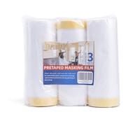 TAPEBEAR Lot de 3 rouleaux de film de masquage pré-collé - 1400 mm x 27 m