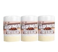 TAPEBEAR Masker Avec Ruban De Masquage, 550mm x 27M Transparente Film Peinture, Ruban Adhésif De Masquage Avec Bâche De Protection En Plastique Pour Protection Sol Meubles, Lot De 3