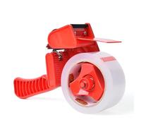 TAPEBEAR Ruban Adhésif d'Emballage avec dévidoir, Transparent 48mm x 50m x 66mic Ruban Adhesif Emballage, Fermeture Sûre, Haute Résistance Pour l'Emballage De Colis, Boîtes, Cartons