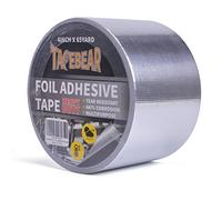 TAPEBEAR Ruban Adhésif En Aluminium Renforcé, Ruban Adhésif En En Fibre De Verre, Bande Haute Températures, Résister à 80°C à 100°C，Pour Réparation, 4inch X 65yard, Argent